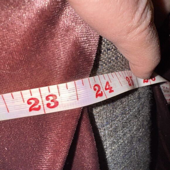 Women's Velvet Top Long Sleeve Button Flowy Casual Wine Red Six XXL - Picture 8 of 9